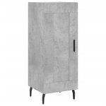 vidaXL Buffet haut Gris béton 34 5x34x180 cm Bois d'ingénierie
