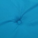 vidaXL Coussins de chaise de jardin à dossier haut lot de 6 bleu tissu