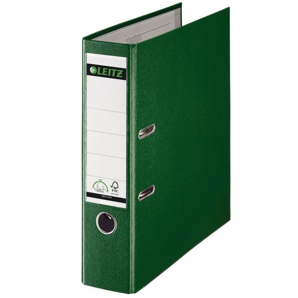 Classeur à levier 180°  A4  plastifié, Dos 80 mm Capacité 600 feuilles - Vert