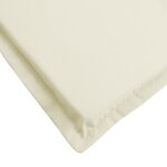 vidaXL Coussin de chaise de terrasse crème (75+105)x50x4 cm