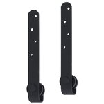 vidaXL Kit mini de porte d'armoire coulissante Acier au carbone 200 cm