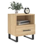 vidaXL Table de chevet chêne sonoma 40x35x47 5 cm bois d’ingénierie