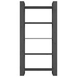 vidaXL Bibliothèque/Séparateur de pièce Gris 80x35x160 cm Bois massif