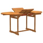 vidaXL Ensemble à manger de jardin 7Pièces bois d'acacia solide textilène