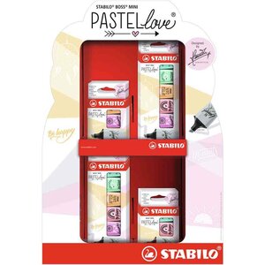 Surligneur BOSS MINI Pastellove 2.0 présentoir de 72 STABILO