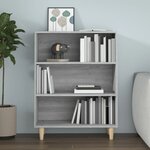 vidaXL Buffet Sonoma gris 69 5x32 5x90 cm Bois d'ingénierie