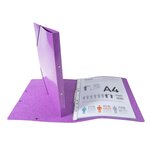 Classeur À Élastiques 2 Anneaux 15mm Iderama - A4 - Violet - X 20 - Exacompta