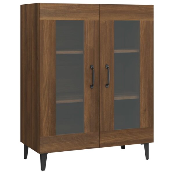 vidaXL Buffet chêne marron 69 5x34x90 cm bois d'ingénierie