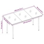vidaXL Ensemble à manger de jardin 5 Pièces et coussins marron poly rotin