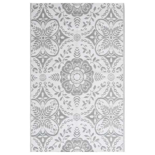 vidaXL Tapis d'extérieur Gris clair 140x200 cm PP