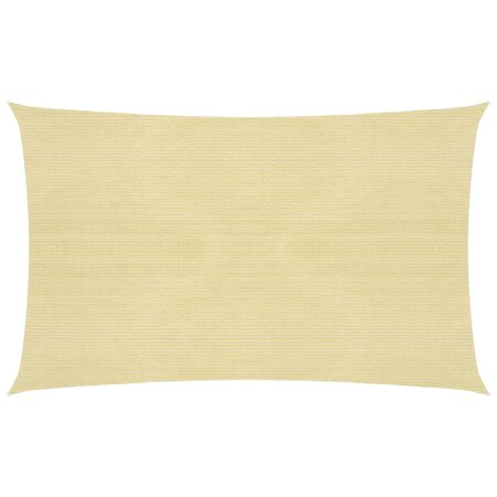 vidaXL Voile d'ombrage 160 g/m² Beige 2x4 5 m PEHD