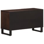 vidaXL Meuble TV marron 80x34x46 cm bois massif de manguier