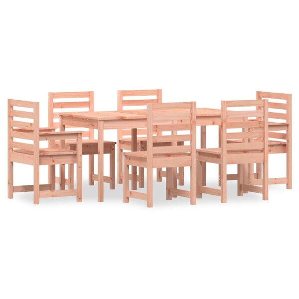 vidaXL Ensemble à manger de jardin 7 Pièces bois massif Douglas