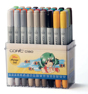 Set 36 marqueurs Manga Copic Ciao Manga