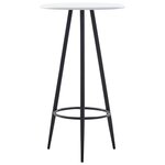 vidaXL Table de bar Blanc 60 x 107 5 cm MDF