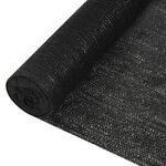 vidaXL Filet brise-vue Noir 1x50 m PEHD 195 g/m²
