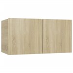vidaXL Ensemble de meuble TV 4 Pièces Chêne sonoma Bois d'ingénierie