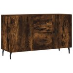 vidaXL Buffet chêne fumé 100x36x60 cm bois d'ingénierie