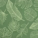 vidaXL Coussins de banc jardin lot de 2 motif de feuilles tissu Oxford