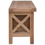vidaXL Meuble TV avec 3 tiroirs 120x30x40 cm Bois d'acajou massif