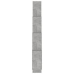 vidaXL Étagère murale cube Gris béton 90x15x119 cm Bois d’ingénierie