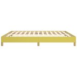 vidaXL Cadre de lit Vert 180 x 200 cm Tissu