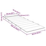 vidaXL Coussin de chaise longue rouge 180x60x3 cm tissu oxford