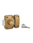 THIRARD - Verrou double entrée Apache pour porte d'entrée  cylindre 40mm  acier  3 clés  époxy or