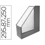 Porte-revues q-connect métal mesh maille métallique 250x79x289mm coloris argent
