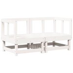 vidaXL Canapés d'angle avec coussins 2 Pièces blanc bois de pin massif