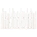 vidaXL Tête de lit murale Blanc 140x3x80 cm Bois massif de pin