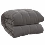 vidaXL Couverture lestée Gris 200x230 cm 13 kg Tissu