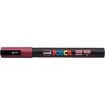 Marqueur pointe conique fine pc3m 0 9 - 1 3mm lie de vin x 12 POSCA