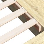 vidaXL Cadre de lit chêne sonoma 75x190 cm bois d'ingénierie