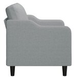 vidaXL Canapé à 2 places Gris clair 120 cm Tissu