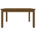 vidaXL Table de jardin marron miel 82 5x50 5x45 cm bois massif de pin