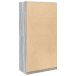vidaXL Garde-robe sonoma gris 100x50x200 cm bois d'ingénierie