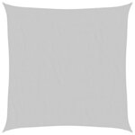vidaXL Voile d'ombrage gris clair 7x7 m 100  polyester oxford