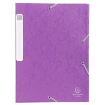 Boite De Classement Cartobox Dos 40mm Carte Lustrée - A4 - Violet - Exacompta