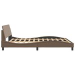 vidaXL Cadre de lit avec tête de lit Cappuccino 160x200 cm Similicuir