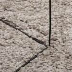 vidaXL Tapis shaggy PAMPLONA poils longs moderne beige 80x250 cm