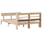 vidaXL Cadre de lit sans matelas 140x200 cm bois massif de pin