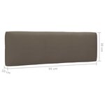 vidaXL Salon de jardin palette 4 Pièces et coussins pin imprégné de noir