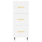 vidaXL Buffet haut Blanc 34 5x34x180 cm Bois d'ingénierie