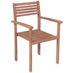 vidaXL Chaises de jardin 2 Pièces avec coussins rouge Bois de teck massif