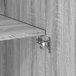vidaXL Armoire de rangement sonoma gris 80x42 5x225 cm