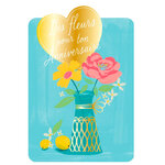 Carte de Vœux Thème Anniversaire Party Time - Plusieurs Styles - Des fleurs pour ton anniversaire - Draeger