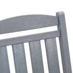 vidaXL Chaise à bascule de jardin Gris clair 70x92x108 cm HDPE