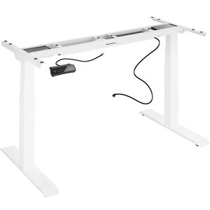 Bureau assis debout meuble acier (piètement) 3 fonctions 2 moteurs blanc 08_0000390