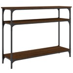 vidaXL Table console chêne marron 100x29x75 cm bois d'ingénierie